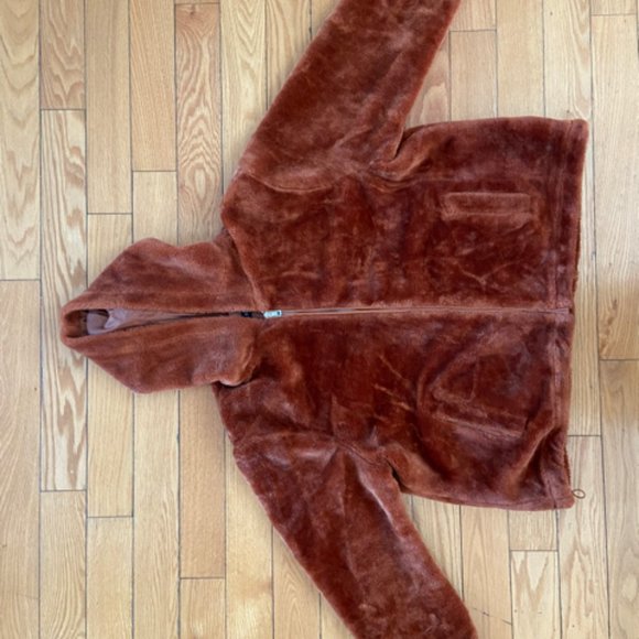 Faux Fur Brown Coat - Picture 7 of 7